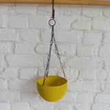 ATLANTIC Plastic Rattan hanging Pot, Dia-7 Inch