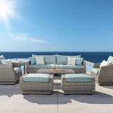Dreamline Outdoor Garden Patio Sofa Set (3 Seater, 2 Single Seater , 2 Footstool , 1 Side Table And 1 Center Table Set)
