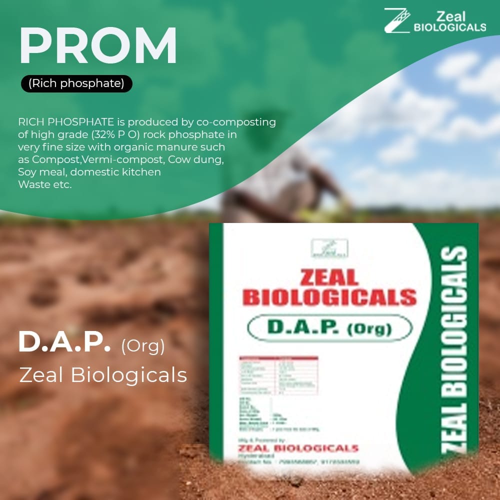 Zeal Biologicals Rich Phosphate, Prom Organic Manure/Organic DAP Broadcast (1 kg)