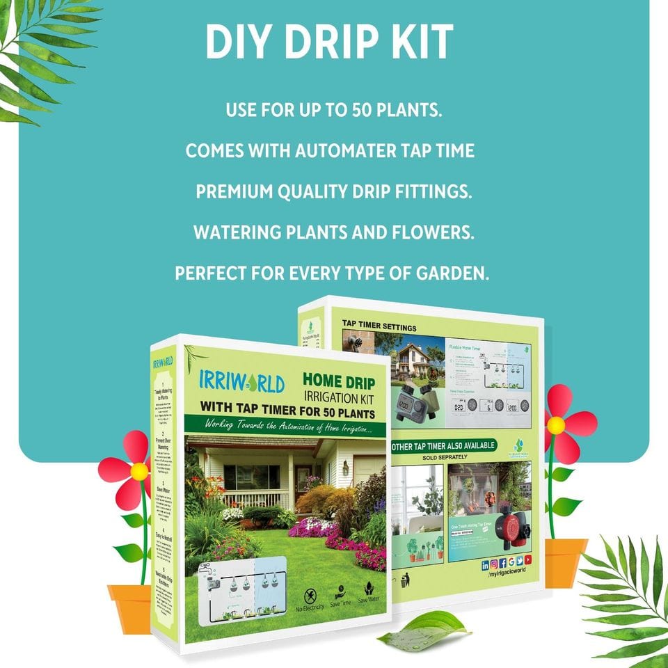 Automatic DIY Drip Irrigation Kit With Timer (50 Plants)