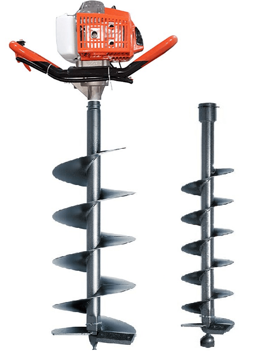 MecStroke Heavy Duty Earth Auger (68cc, Petrol Engine, 4 inch-100mm and 6 inch-150MM Diameter Driller Bit)
