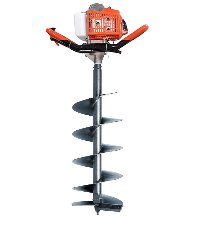 MecStroke Heavy Duty Earth Auger (68cc, Petrol Engine, With Driller Bit)
