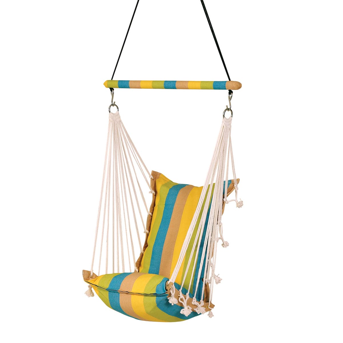 Cotton Jumbo Yellow Swing Chair, Weight Capacity 115kg- 150H X 75W cm