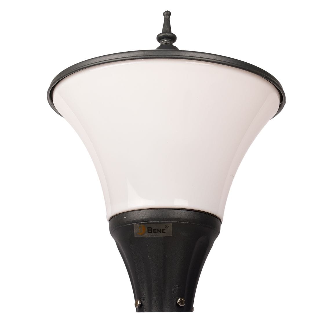BENE Garden Light Fetor 33 Cms Fitted with 40w Warm White LED (Milky, Grey)