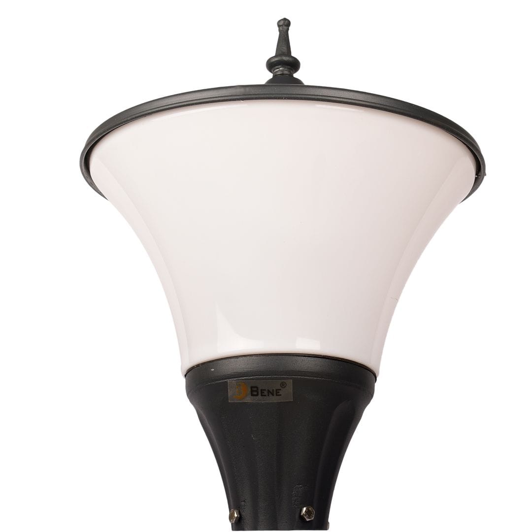 BENE Garden Light Fetor 33 Cms Fitted with 40w White LED (Milky, Grey)