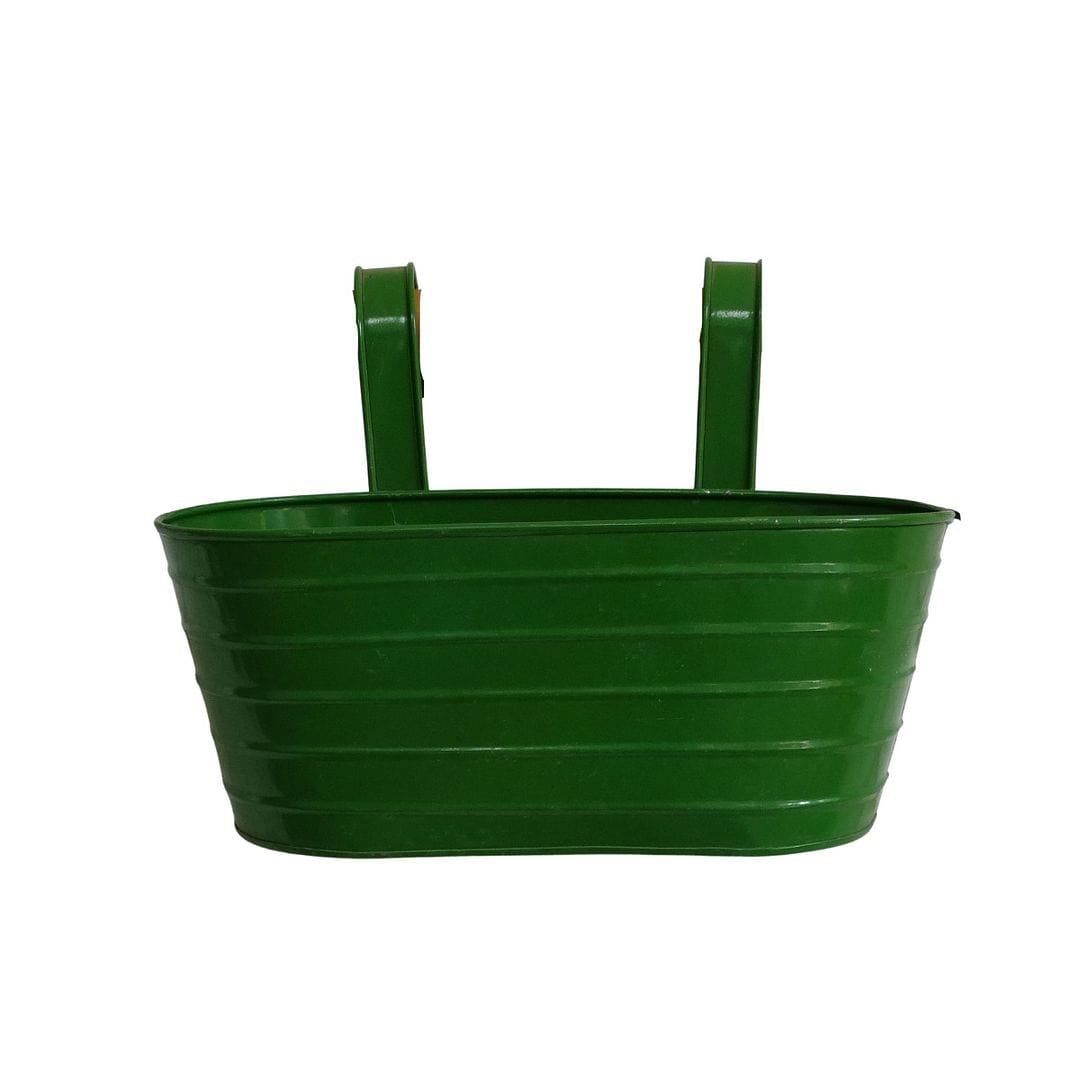 Stripe Oval Railing and Balcony Planter