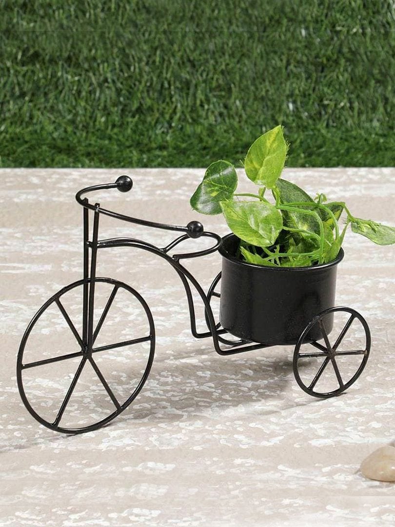 Green Girgit Metal Cycle Planter (Small)