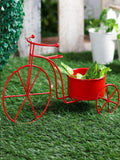 Green Girgit Metal Cycle Planter (Small)