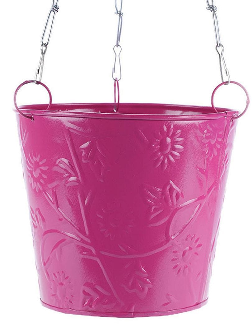 Green Girgit Hanging Bucket Style Planter