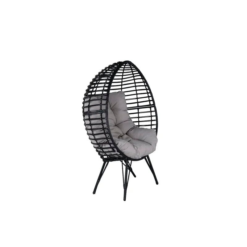 Dreamline Single Seater Swing Basket For Balcony & Garden (Black)