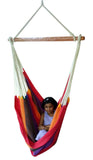 Cotton Canvas Multistripe Swing Chair, Weight Capacity 113kg- 100D X 130H cm