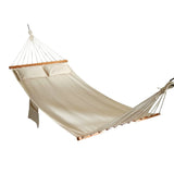 Natural Oxford Hammock With 2 Pillows, 90W X 335L cm