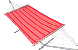 Outdoor Resistant Sunrise Reverse Use Quilted Hammock With Steel Hammock Stand Frame