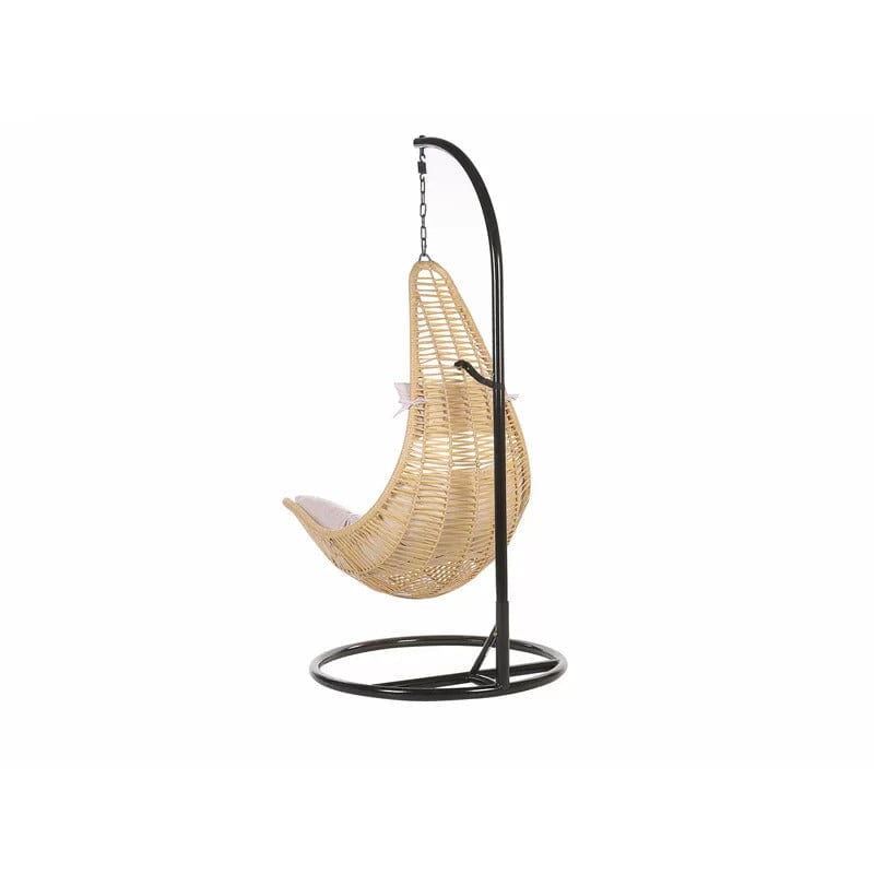 Dreamline Hanging Swing With Stand For Balcony/Garden Swing (Gold, Single Seater)