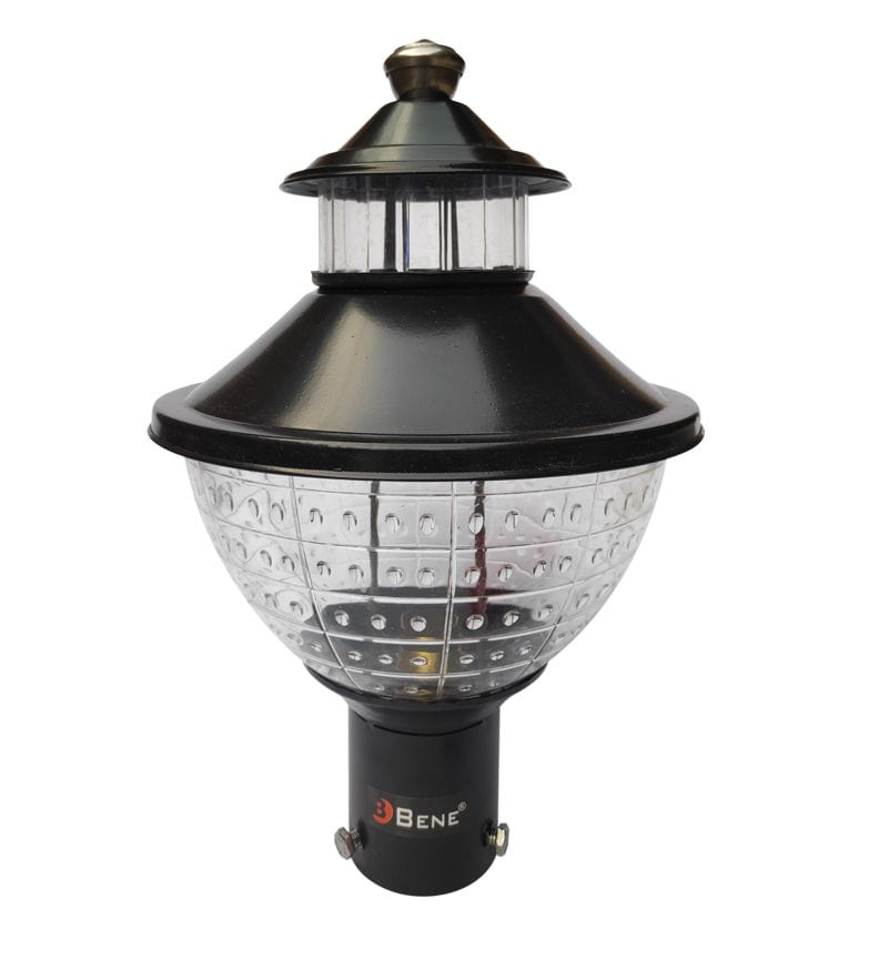 BENE Bon Outdoor Lamp/Gate Light/Garden Light (Black, 21 Cms)