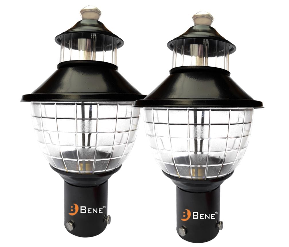 BENE Freddo Outdoor Lamp/Gate Light/Garden Light (Black, 18 Cms)