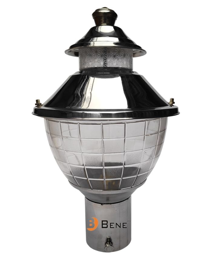 BENE Freddo Outdoor Lamp/Gate Light/Garden Light (Steel, 18 Cms)