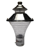 BENE Geruit Outdoor Lamp/Gate Light/Garden Light (Steel, 18 Cms)