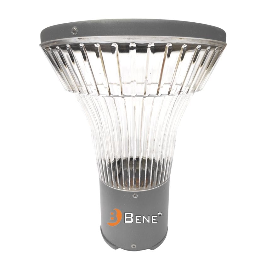 BENE Koel Gate Light/Garden Light/Outdoor Lamp 19 Cms (Clear, Grey)