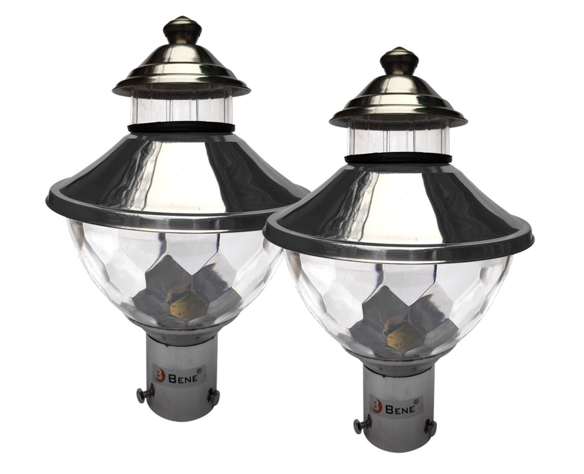 BENE Lavish Gate Light/Garden Light/Outdoor Lamp 21 Cms (Steel)