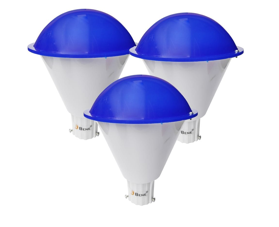 BENE Plum Outdoor Lamp (Blue, 20 Cms)