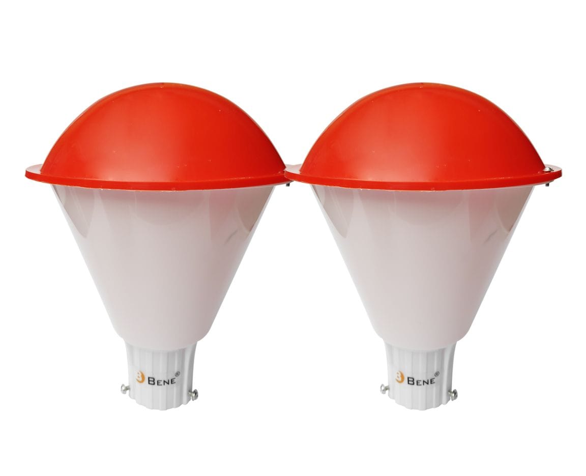 BENE Plum Outdoor Lamp (Orange, 20 Cms)