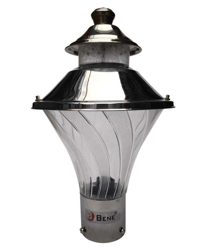 BENE Skew Gate Light/Garden Light/Outdoor Lamp (Steel, 18 Cms)