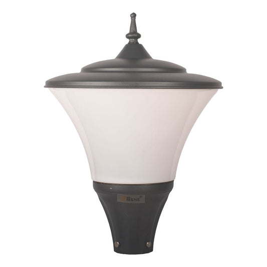 BENE Garden Light Fetor 33 Cms Fitted with 40w White LED (Milky, Grey)