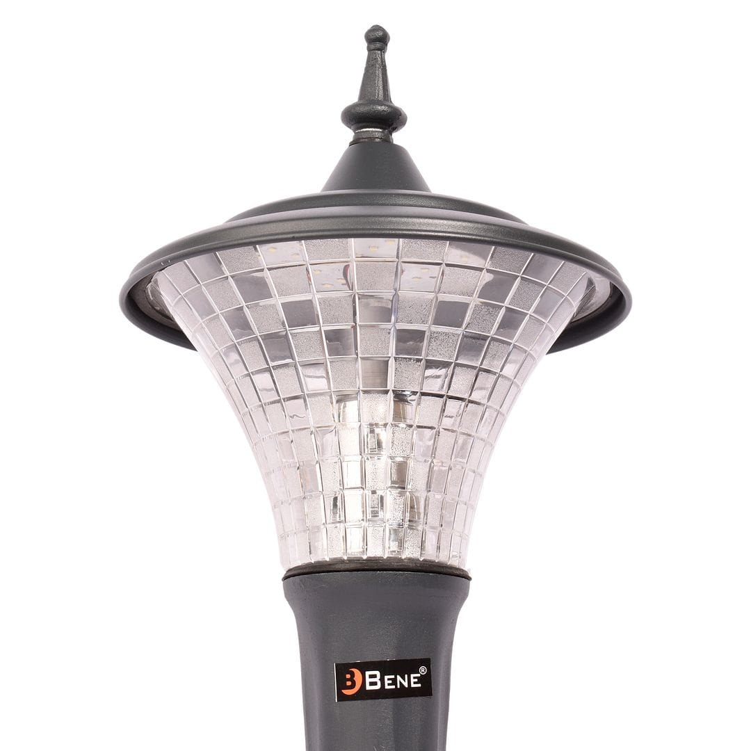 BENE Nice Garden Light 23 Cms Fitted with 15w White LED (Grey)