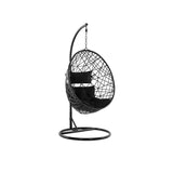 Dreamline Single Seater Without Stand Swing Basket For Balcony & Garden (Black)