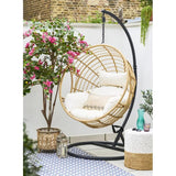 Dreamline Hanging Swing With Stand For Balcony/Garden Swing (Single Seater, Gold)