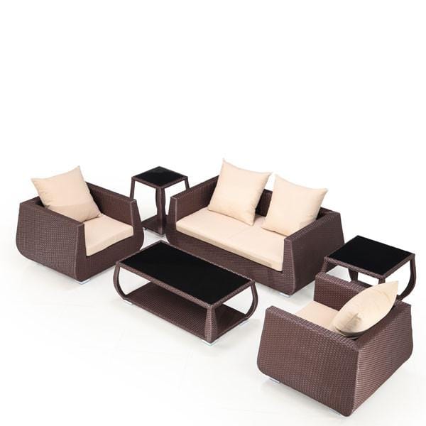 Dreamline Outdoor Garden Balcony Sofa Set 2 Seater , 2 Single Seater , 2 Side Table And 1 Center Table Set