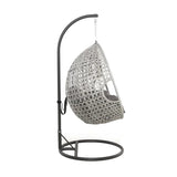 Dreamline Hanging Swing With Stand For Balcony/Garden Swing (Single Seater, Grey)
