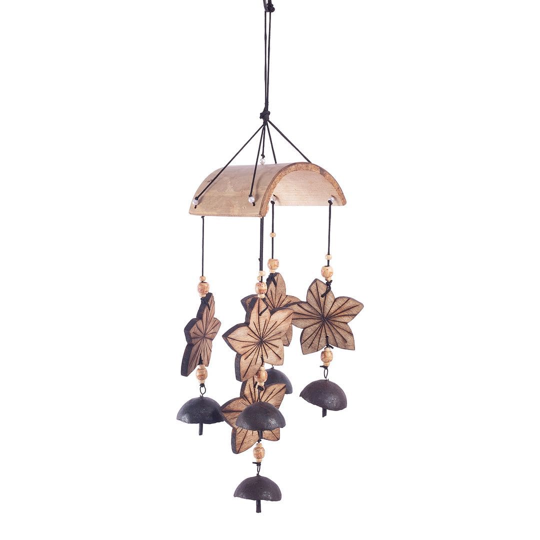 Lokabazar Flower Shaped Wind Chime with 5 Bells