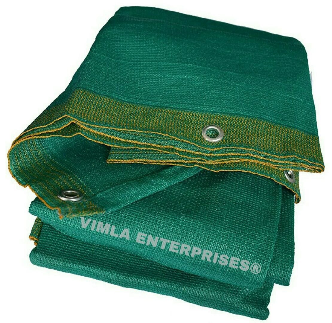 VIMLA ENTERPRISES 90% Green Shade Net With Eyelets (Width 6.5 FT/ 2 M)