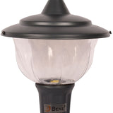 BENE Adam-Style Garden Light 23 Cms - Fitted With 15w White LED (Clear, Grey)