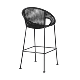 Dreamline Outdoor Bar Chair/Garden Patio Bar Stool - One Chair (Black)