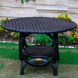 De'Dzines Outdoor Rubber Knitted Dinning Table
