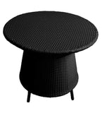 Dreamline Garden Patio Coffee Table Set (1+4), 4 Chairs And Round Table (Black)