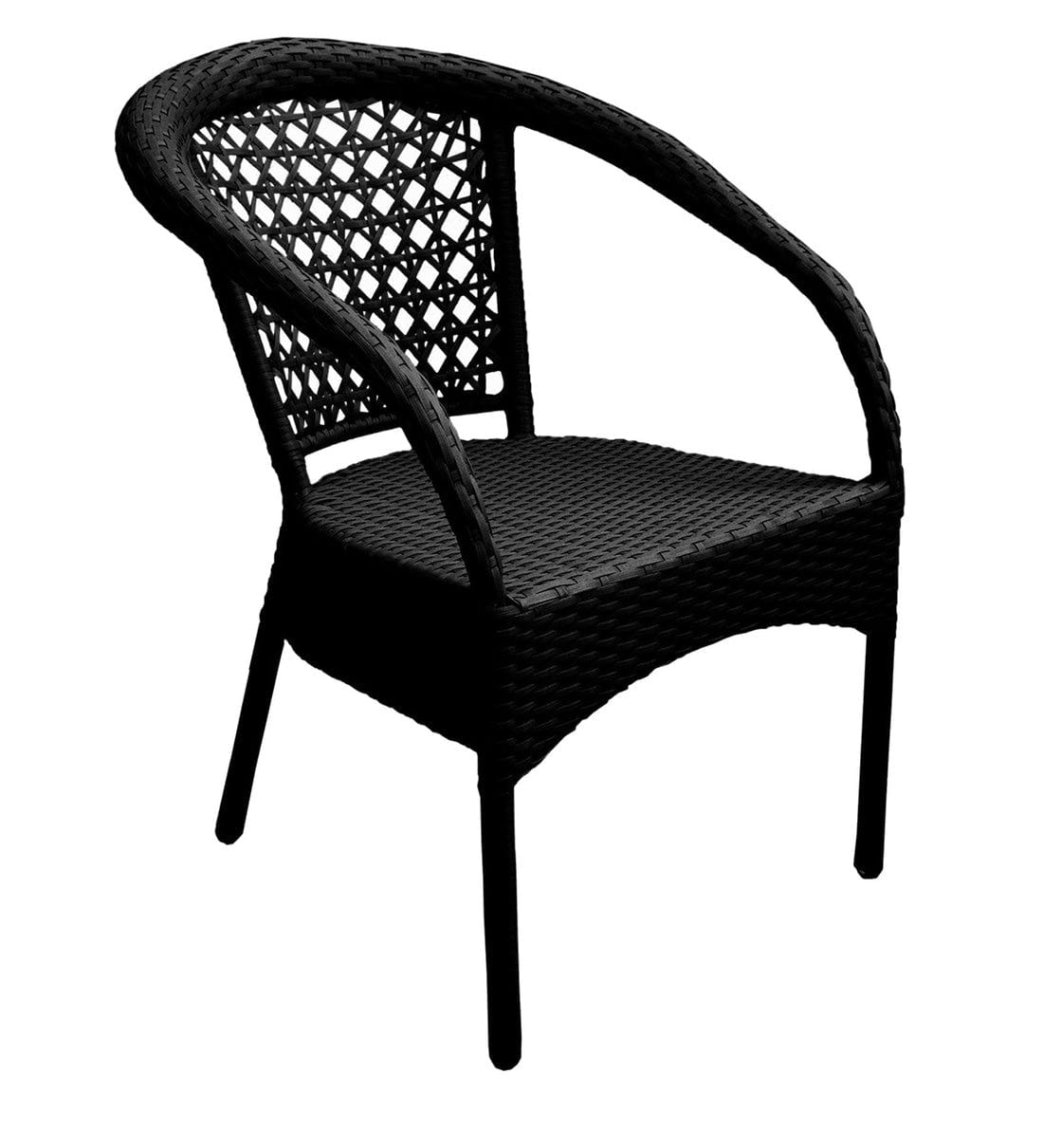 Dreamline Outdoor Furniture Garden Patio Seating Set 1+2 (Black)