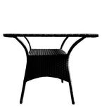 Dreamline Outdoor Furniture Garden Patio Coffee Table Set(1+4), 4 Chairs And Table Set (Black)
