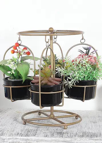 Amaya Décors Detachable Round Stand with 4 Planters