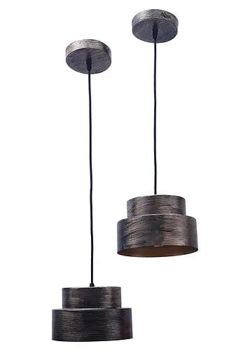 Amaya Decors Hanging Lights, Black & Gold (Set of 2)