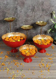 Amaya Decors Bowl Shape Taj Urli with Detachable Tealight Holder (Set of 6)