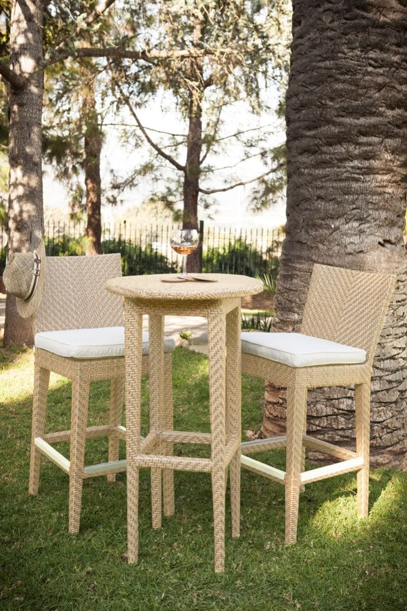 Dreamline Outdoor Bar Sets/Garden Patio Bar Sets - 2 Chairs And Table (Grey)
