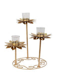 Amaya Decors Glass Sunflower Tealight Holder