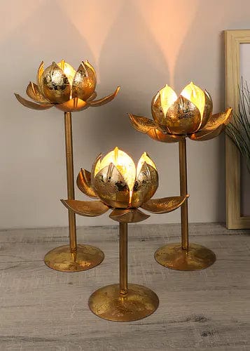 Amaya Decors Lotus TeaLight Holder (Detachable)