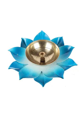 Amaya Decors Colourful Brass Diyas (Set of 3)