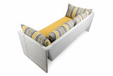Dreamline Outdoor Garden Balcony Sofa Set (3 Seater, 2 Single Seater And 1 Center Table Set, Yellow)