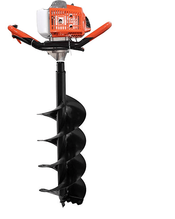 MecStroke Heavy Duty Earth Auger (68cc, Petrol Engine, With Driller Bit)